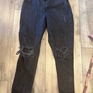 Abercrombie & Fitch 29 Black Distressed Skinny Jeans